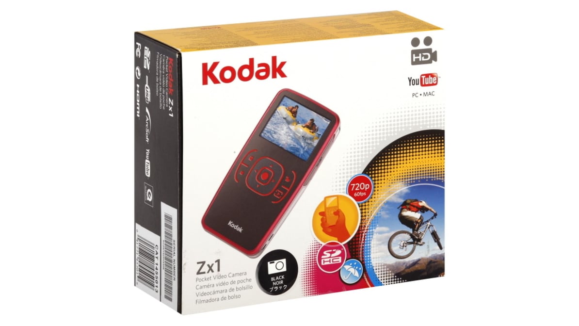 Kodak HD Zx1 Pocket Video Camera Black | Delivery Near Me - Doordash