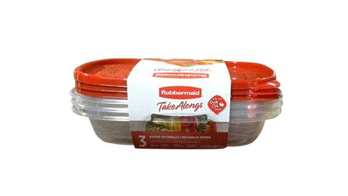 Save on Rubbermaid TakeAlongs Containers + Lids - 3 ct Order Online  Delivery