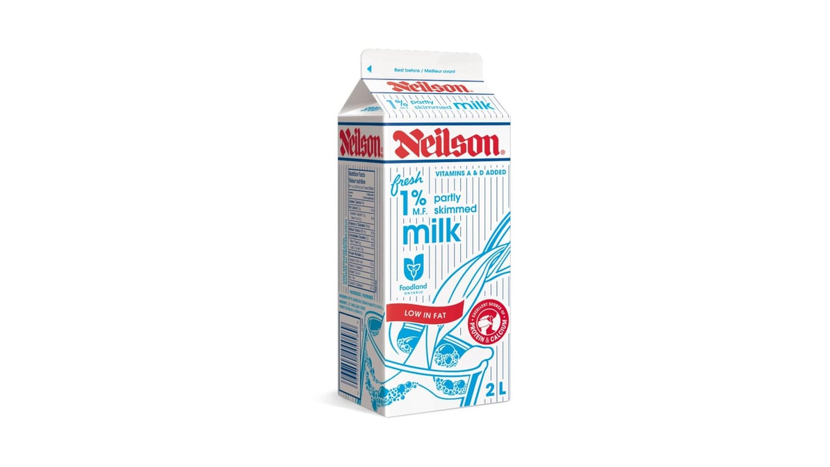 Neilson 1% Partly Skimmed Milk - 2 l