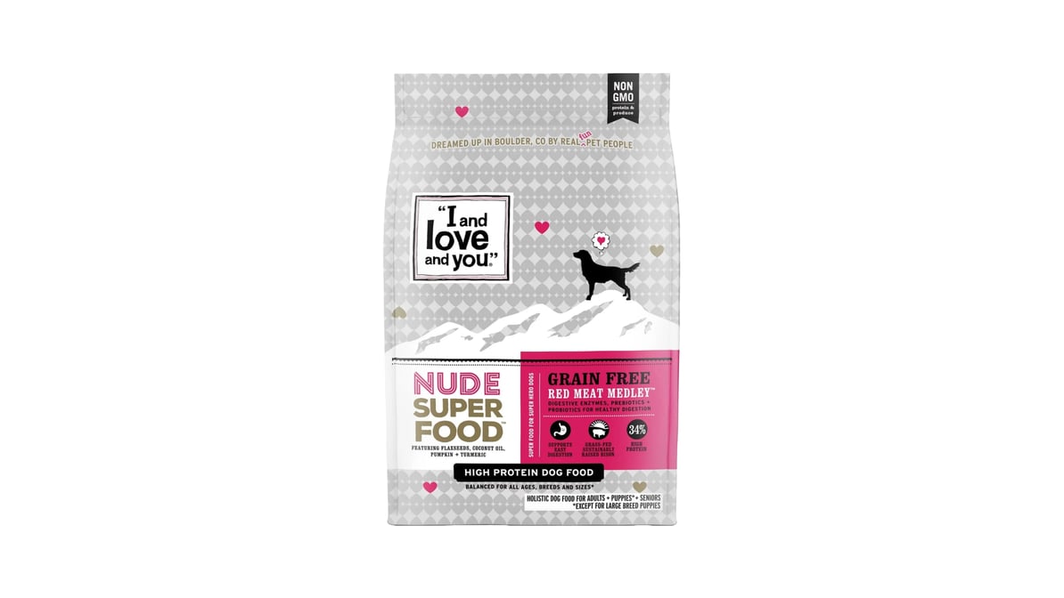 I And Love and You Grain Free Nude Red Meat Dry Dog Food (23 lb) | Delivery  Near Me - Doordash