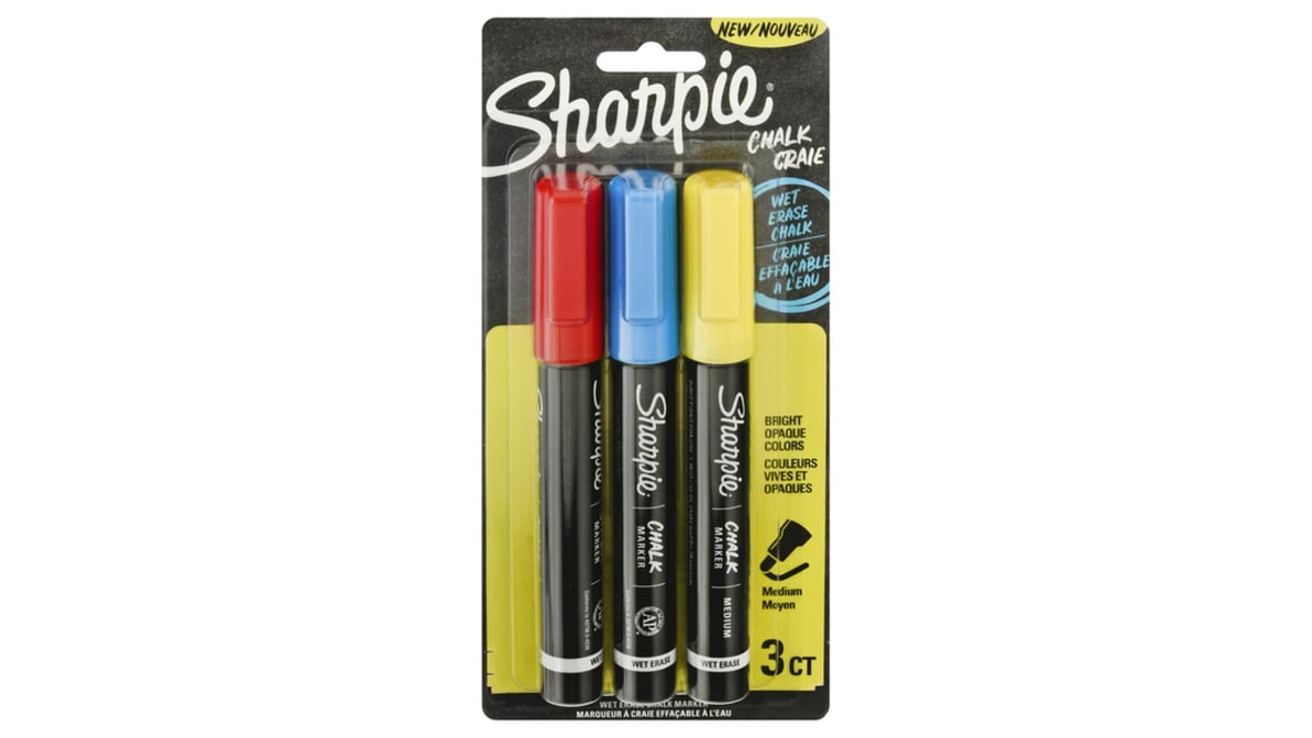 Sharpie Chalk Markers, Wet Erase, Medium