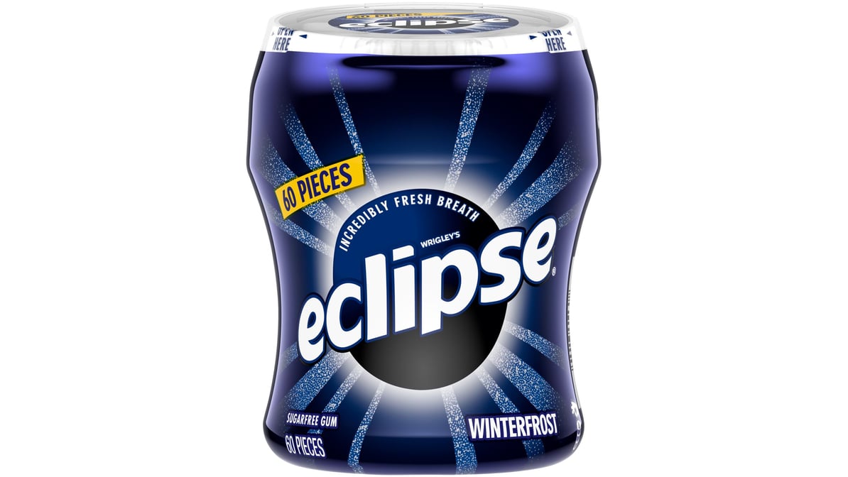 Eclipse Gum, Sugar Free, Winterfrost - 60 pieces