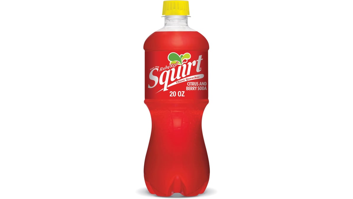 Squirt Ruby Red Citrus & Berry Soda Bottle (20 fl oz) | Delivery Near Me -  Doordash