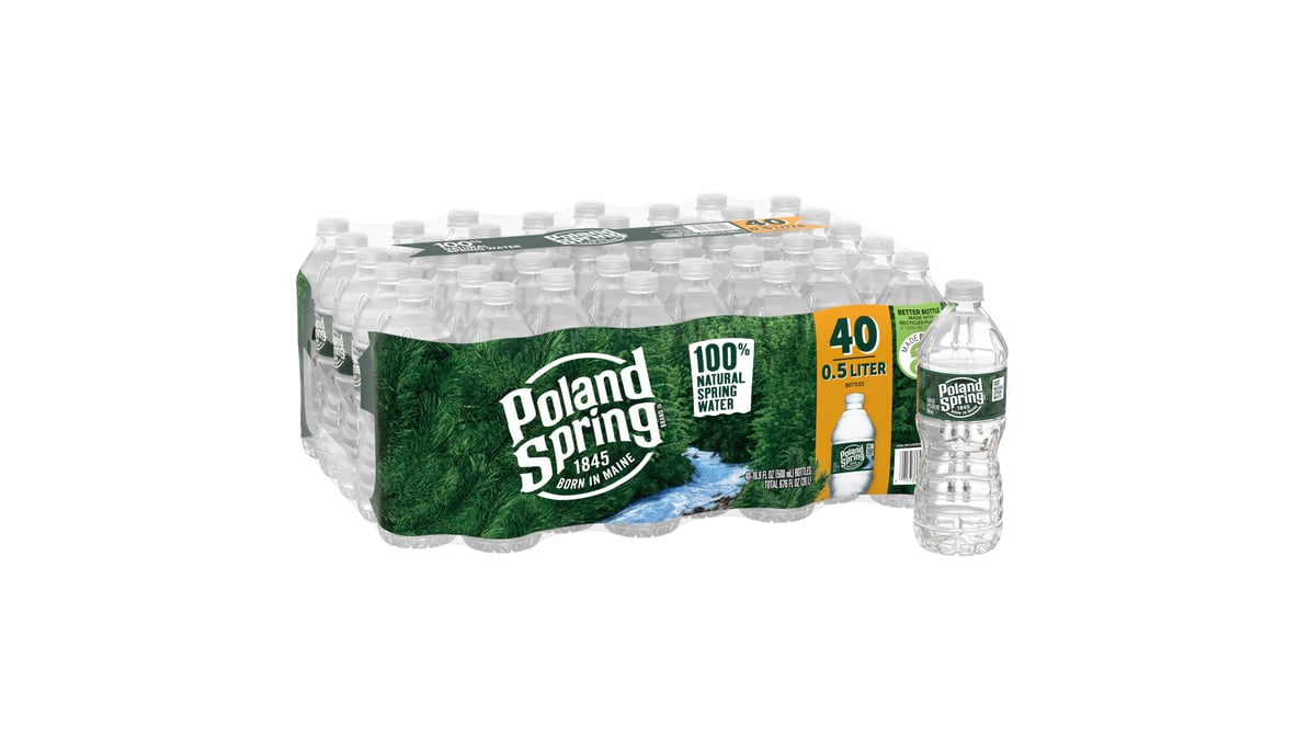  Poland Spring Brand 100% Natural Spring Water, 16.9 oz