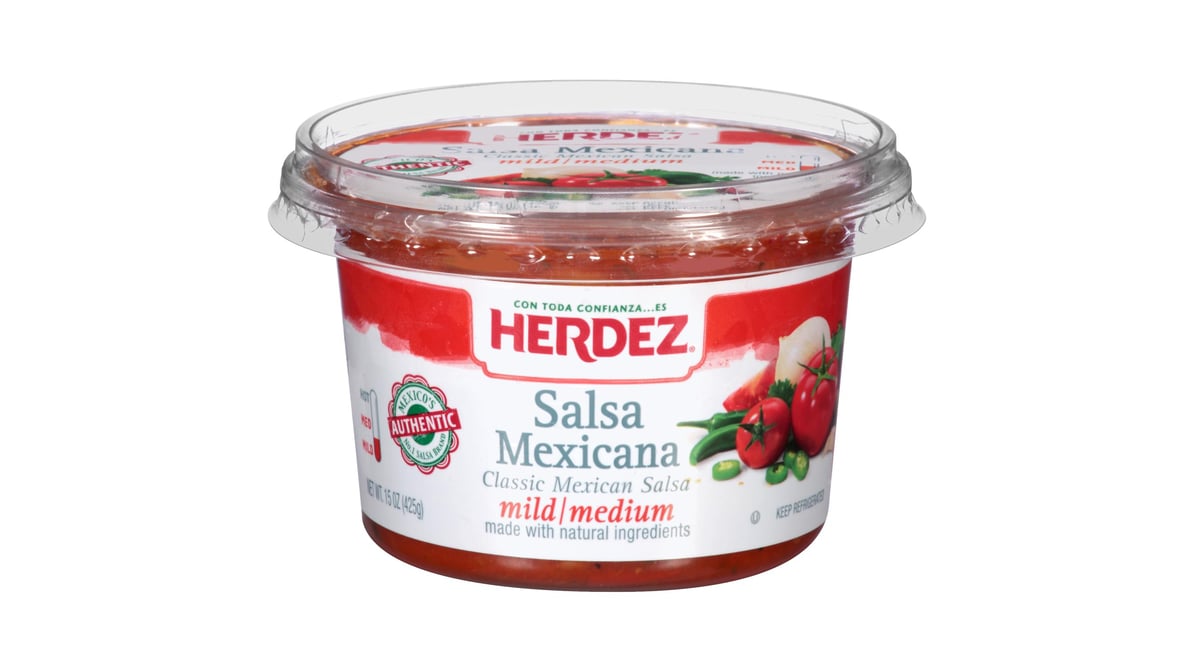 Herdez Mexicana Salsa Medium Mild Tub (15 oz) | Delivery Near Me - Doordash