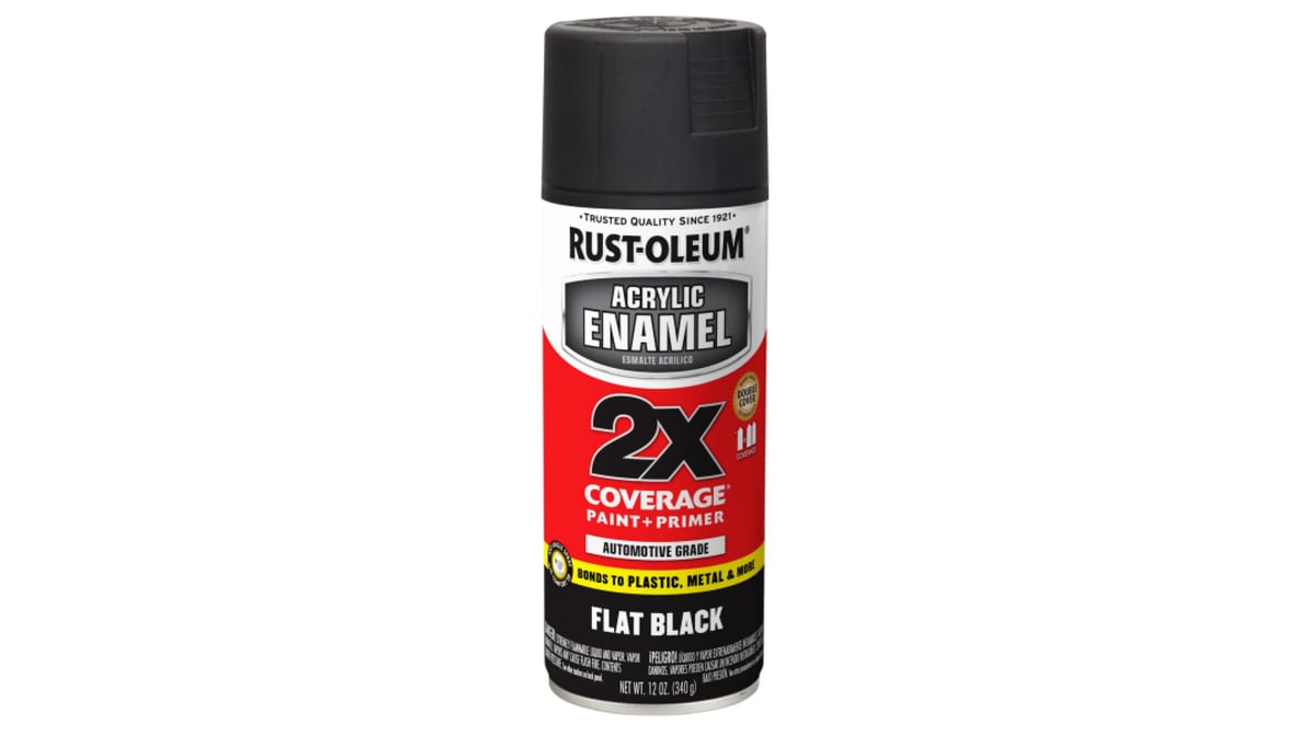 flat black enamel spray paint