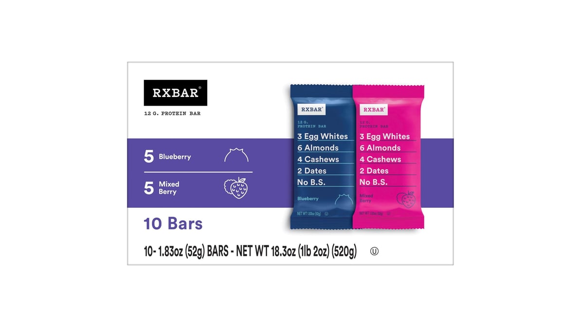 RXBAR Protein Bar, Variety Pack, 1.83 oz, 14 ct