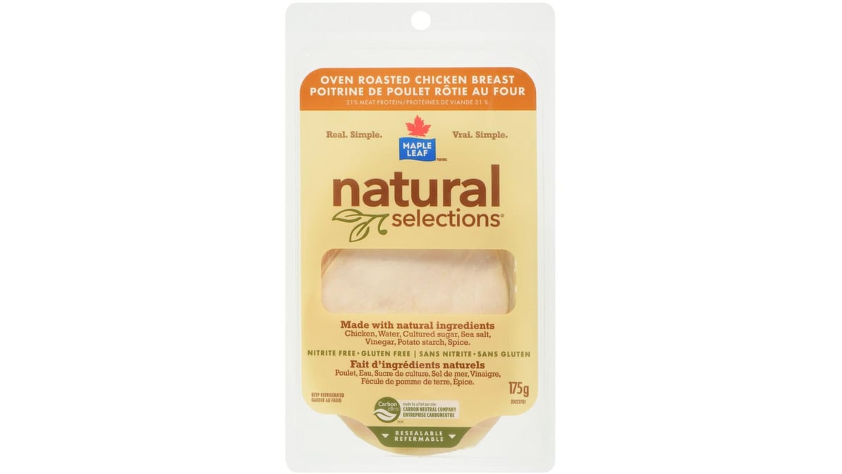 Maple Leaf Natural Selections Oven Roasted Chicken (175 g)