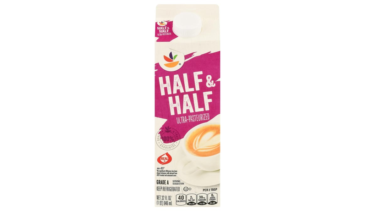 Ahold Ultra Pasteurized Half And Half Carton (32 Oz) 