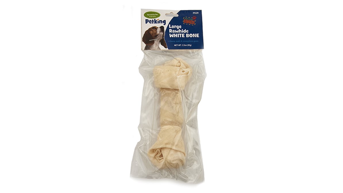 Pet King Rawhide Knotted Bone Dog Treat (2.2 oz) | Delivery Near Me -  Doordash