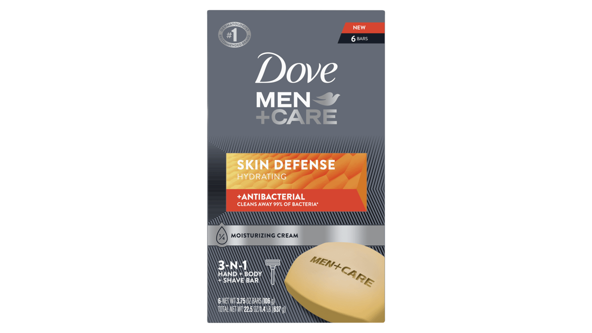 Men+Care Skin Defense 3-in-1 Body and Hand Bar