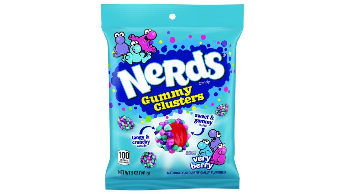 Nerds Candy, Gummy Clusters, Very Berry - 5 oz