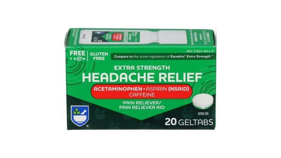  Rite Aid Extra Strength Acetaminophen, 500mg - 500 Caplets, Pain  Reliever & Fever Reducer, Migraine Relief Products, Joint & Muscle Pain  Relief Pills, Menstrual Pain Relief