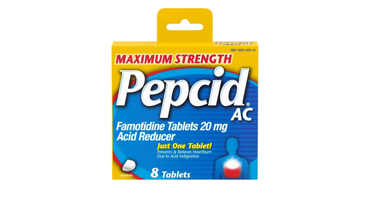 Pepcid Ac Maximum Strength Acid Reducer Tablets 8 Ct Delivery Near Me Doordash