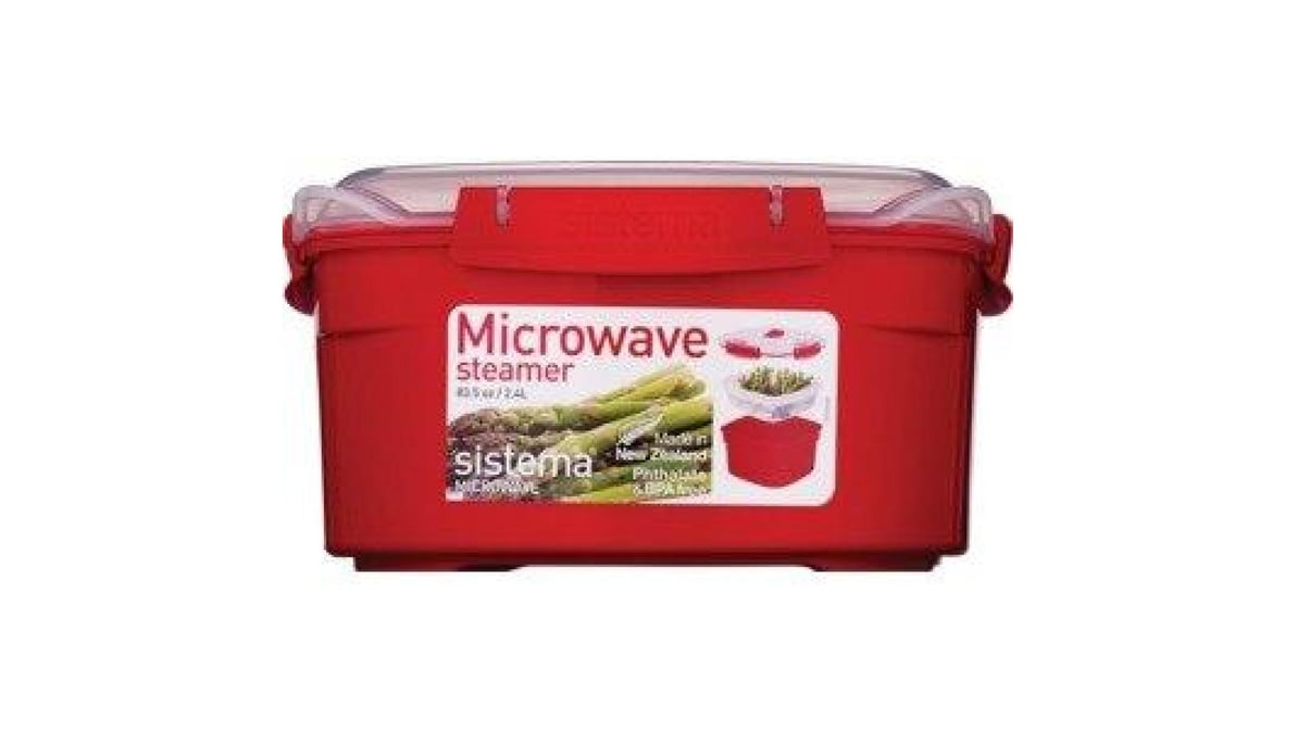 Sistema Medium Microwave Steamer - Red