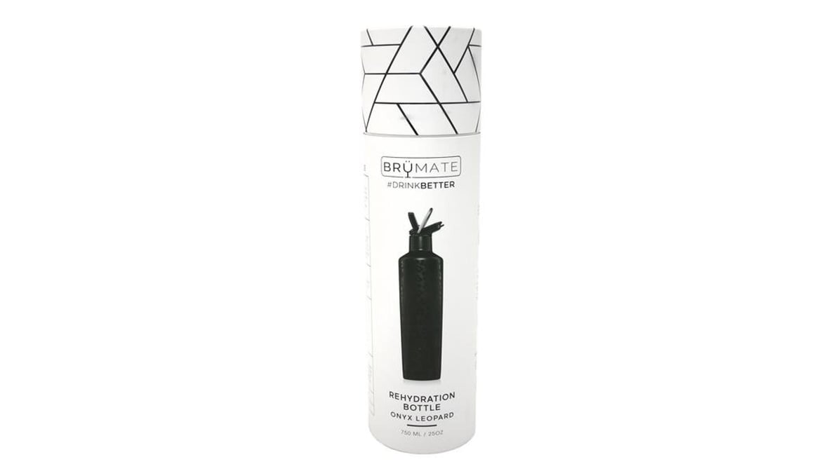 BruMate Rehydration Bottle | 25 oz - Onyx Leopard