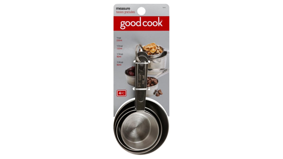 Goodcook 19850 Measuring Cup Set, Stainless Steel