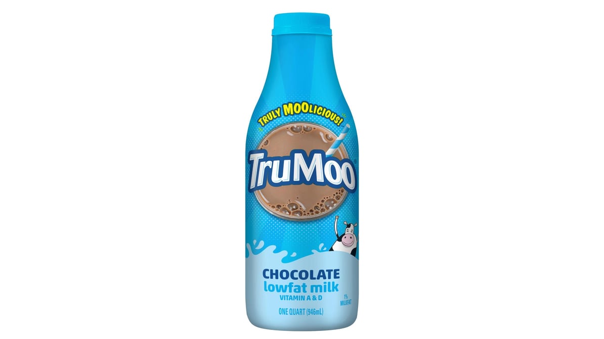 TruMoo Chocolate 1% Lowfat Milk Quart 