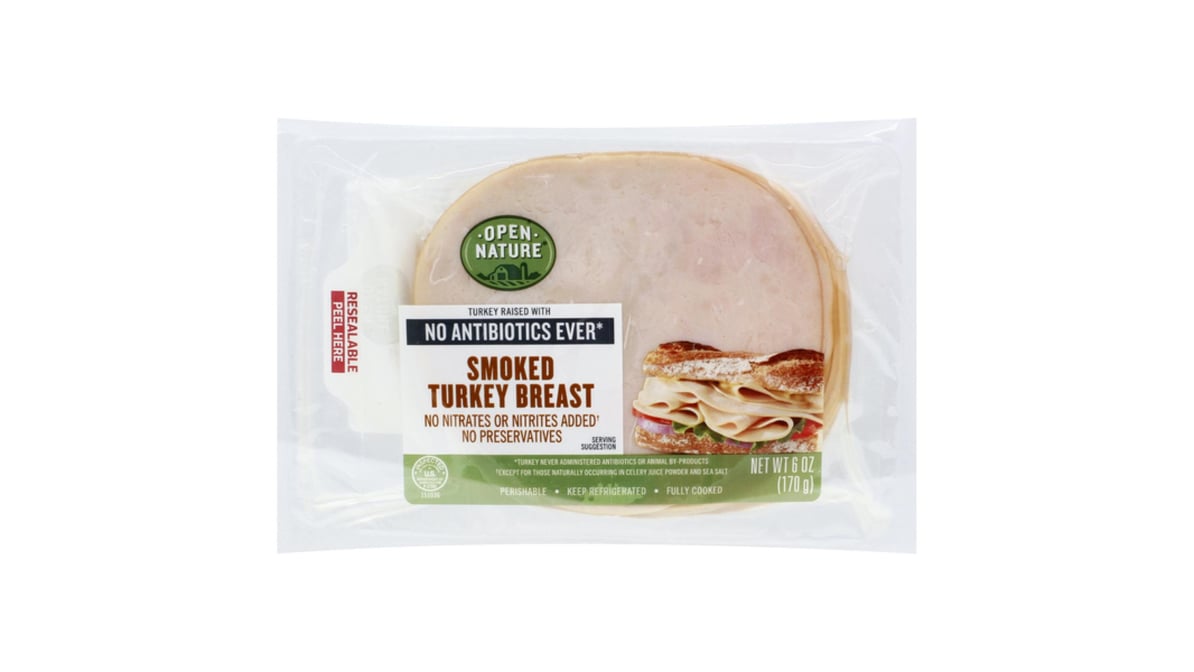 Open Nature Turkey Breast Smoked (6 oz) | Delivery Near Me - Doordash