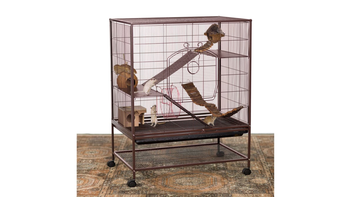 Prevue Pet Products Earthtone Dusted Rose Rat & Chinchilla Cage