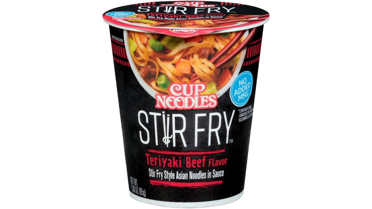 Cup Noodles Stir Fry Teriyaki Beef - Nissin Food