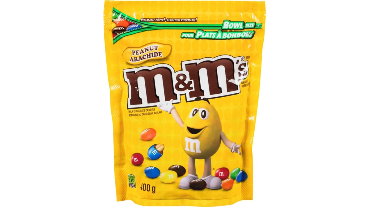 M&M's Peanut Bowl Size Bag (400 g)