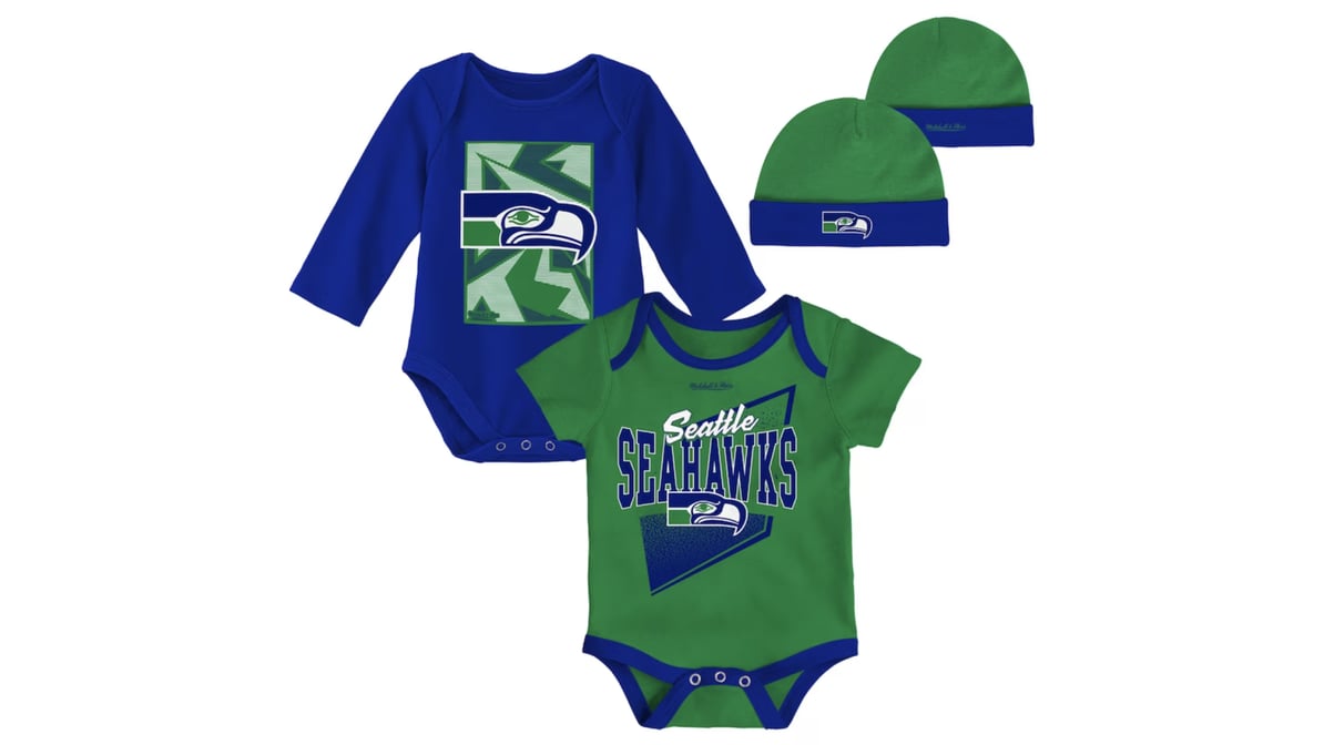 Seahawks Newborn Boys Layette Apparel 4 Piece Set (1 ct)