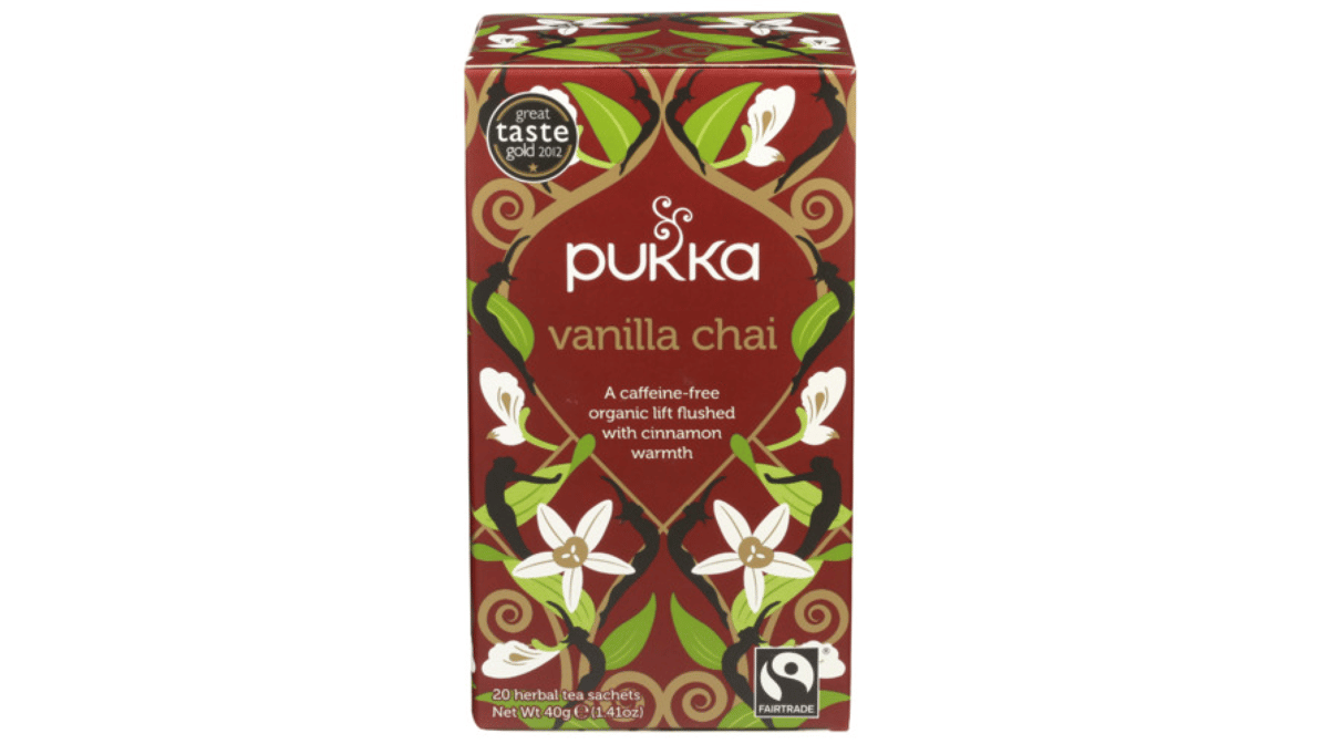 Pukka Organic Herbal Tea Vanilla Chai 20 Tea Bags