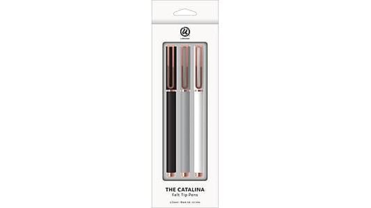 U Brands The Catalina Felt Tip Pens - Black Ink