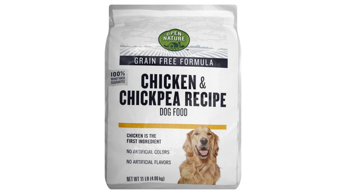 Open Nature Grain Free Chicken Chickpea Dog Food 11 lb