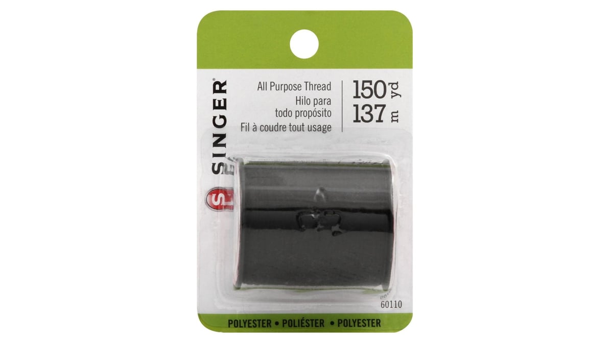 SINGER® All Purpose Polyester Thread - Black, 1 ct - City Market