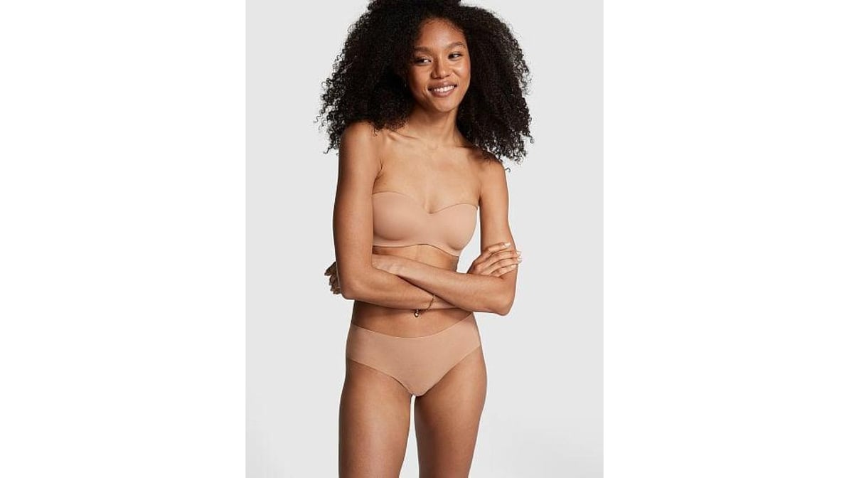 Pink Wear Everywhere Strapless Lightly Lined Mocha Latte Bra (36C) |  Delivery Near Me - Doordash