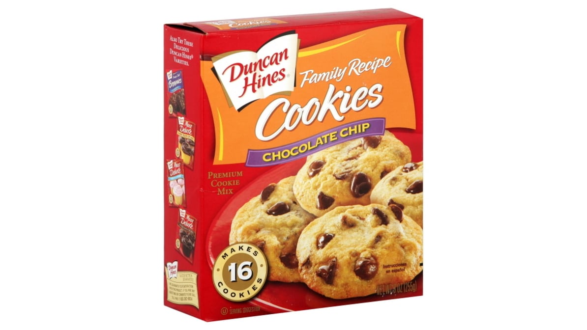 Duncan Hines Family Recipe Premium Cookie Mix Chocolate Chip (9 oz) |  Delivery Near Me - Doordash