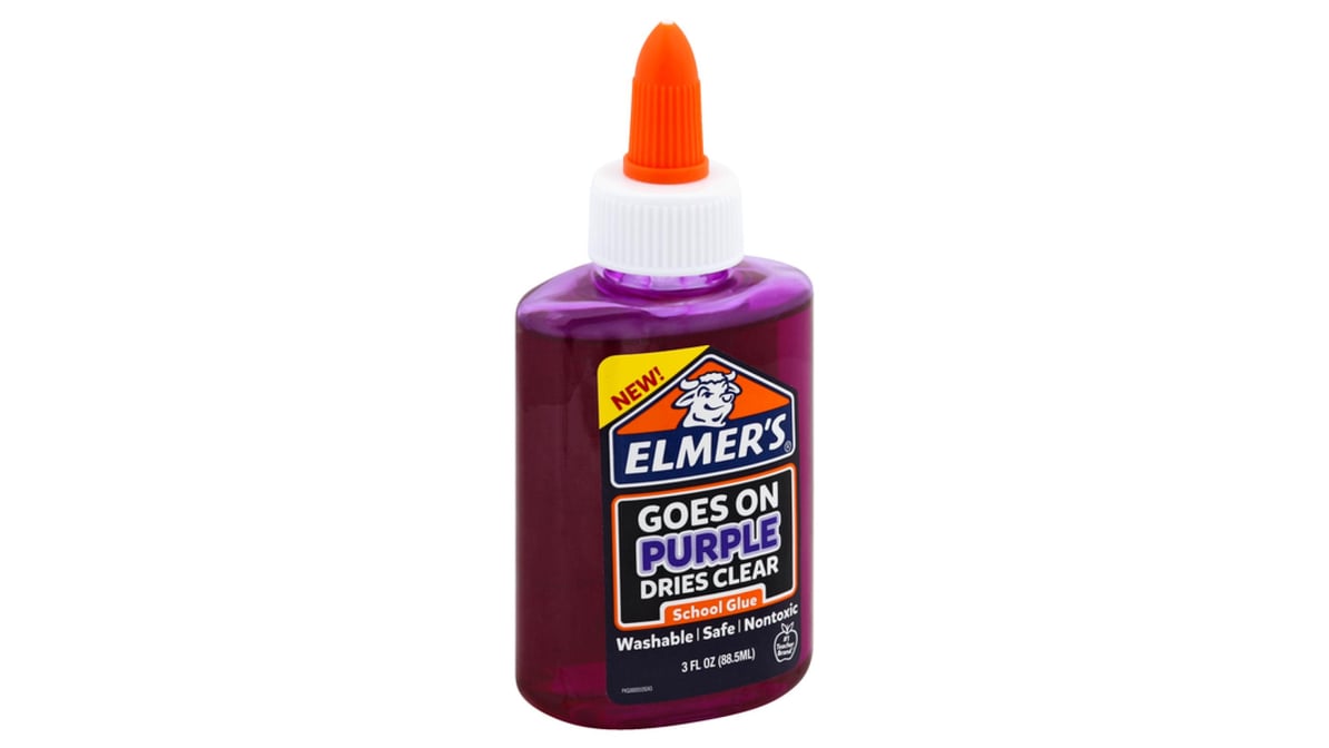 Elmer's Disappearing Purple Liquid School Glue, 3 Oz