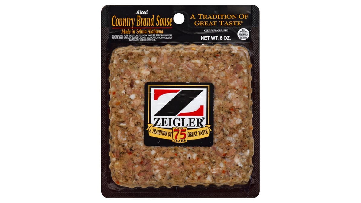 Zeigler Country Brand Sliced Souse Meat 20 oz   Delivery Near Me ...