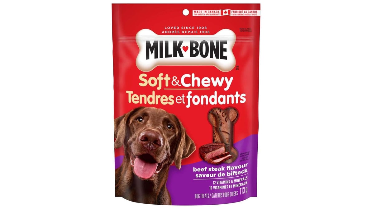 Milk bone soft and clearance chewy beef and filet mignon