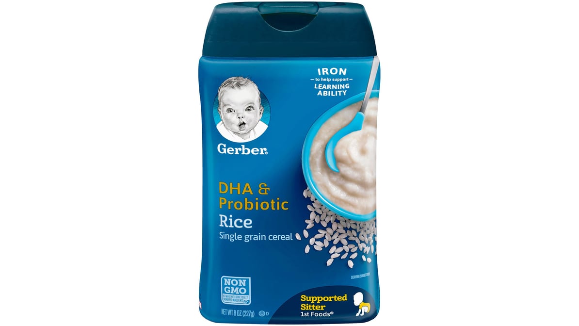 Gerber single grain rice baby shops cereal