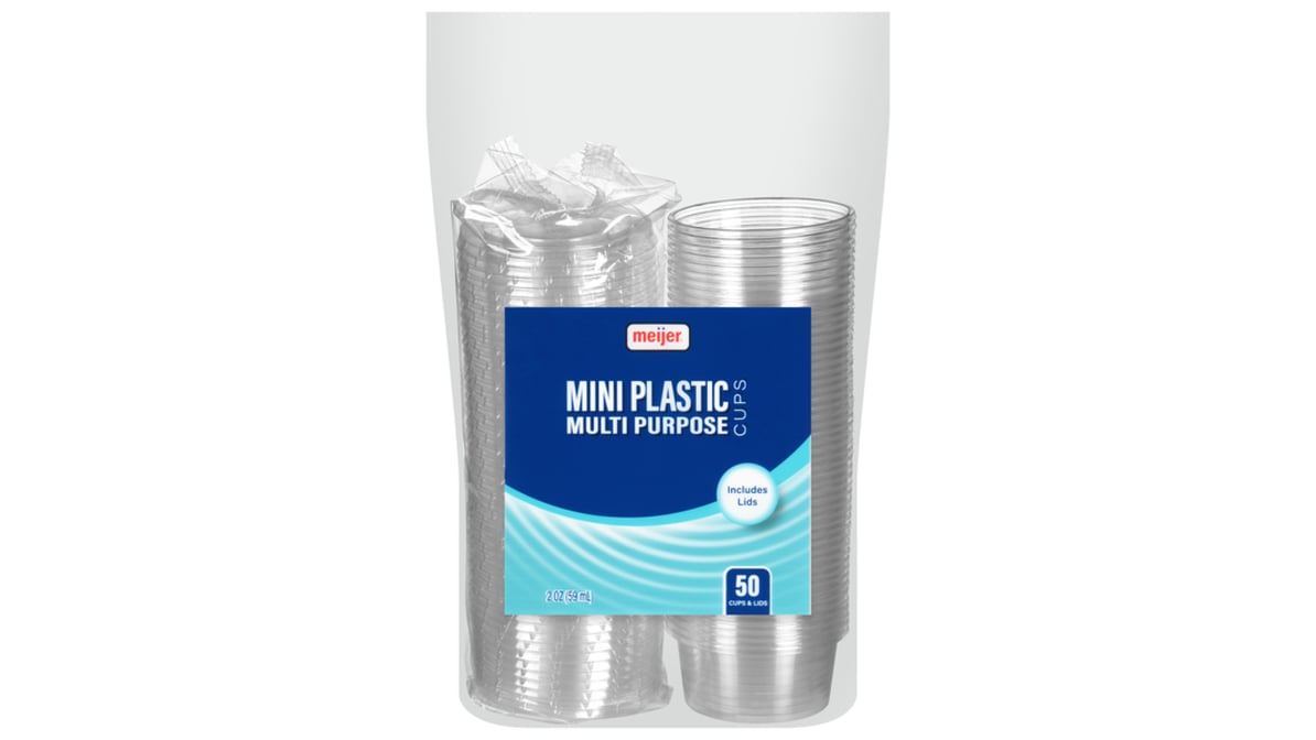 Meijer Multipurpose Mini Plastic Multipurpose Mini Plastic Cups (50 ct)  Delivery - DoorDash