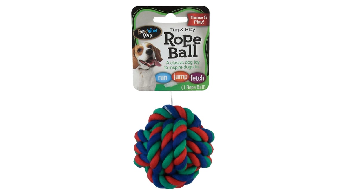 Bow Wow Pals Tug & Play Rope Ball Dog Toy | Delivery Near Me - Doordash