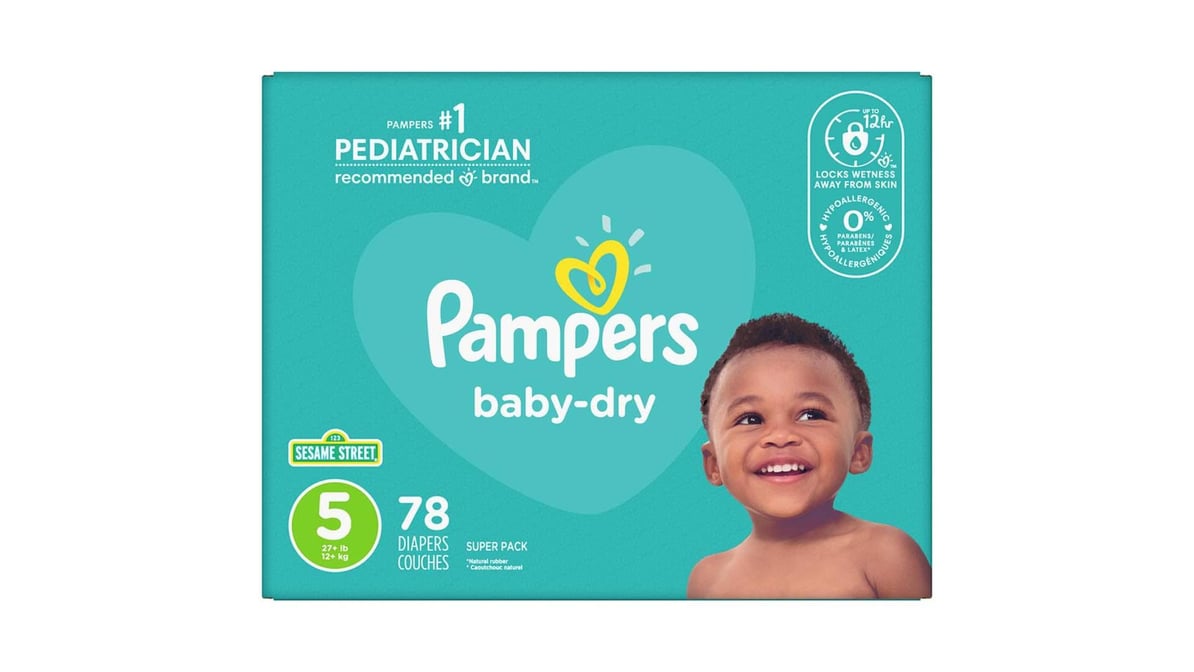 Pampers Baby-Dry Size 5, 11-16kg, 23 Nappies