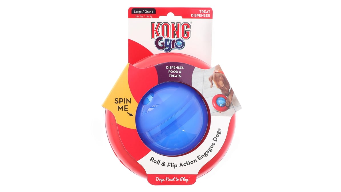 KONG Large Gyro Ball Dog Toy (Large)
