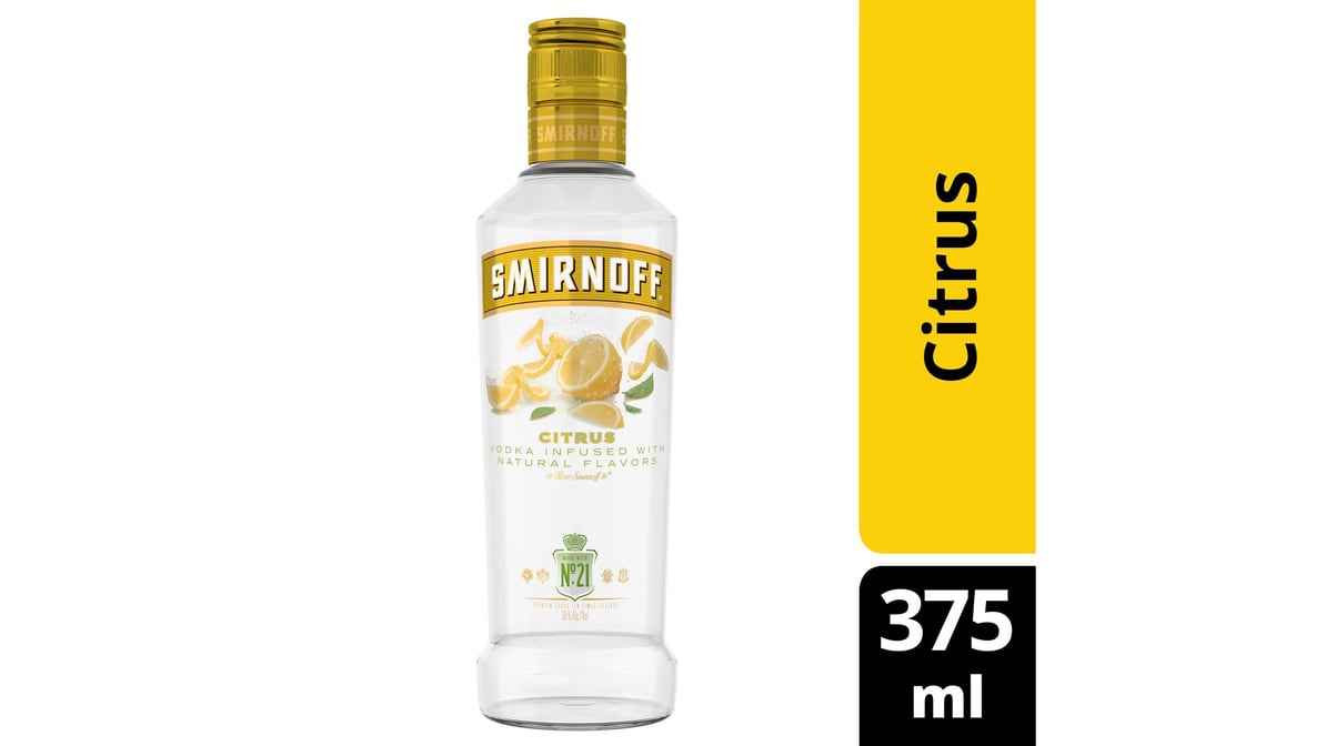 Smirnoff Citrus Vodka Bottle (375 Ml) 