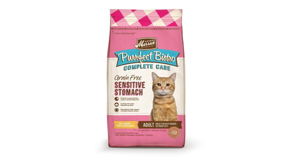 Merrick Purrfect Bistro Sensitive Stomach Adult Cat Food Natural