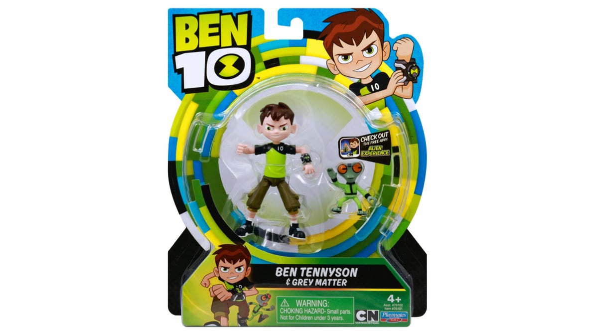 Ben 10 Ben Tennyson and Grey Matter Action Figure 4+ | Delivery Near Me -  Doordash