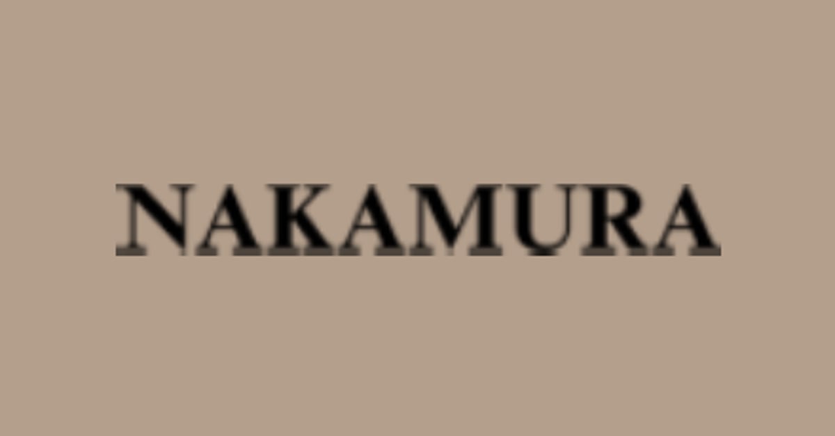 NAKAMURA NYC - Nationwide Shipping Available