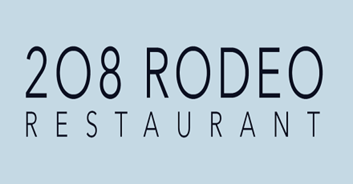 208 Rodeo, Beverly Hills Restaurant