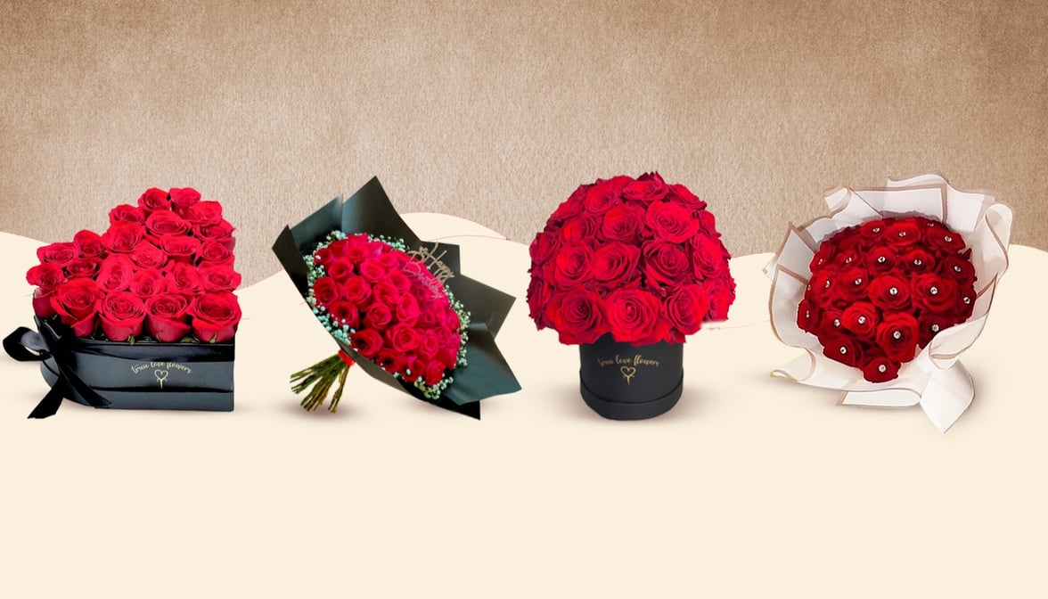 Red Roses Bouquet blackpaper in Houston, TX - Elegance Flowers