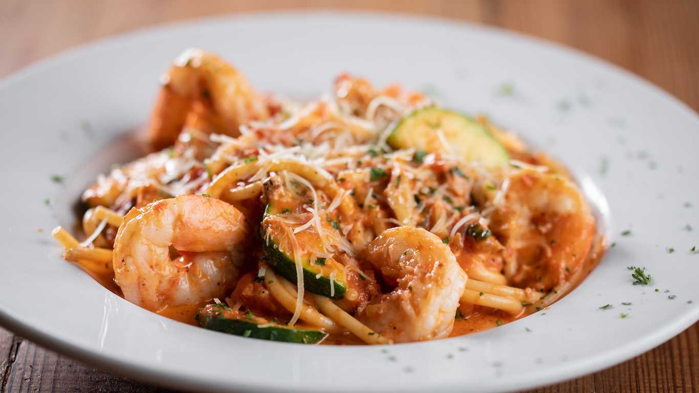 Order Shrimp Linguini food online from Bread Winners Cafe & Bakery store, Dallas on bringmethat.com