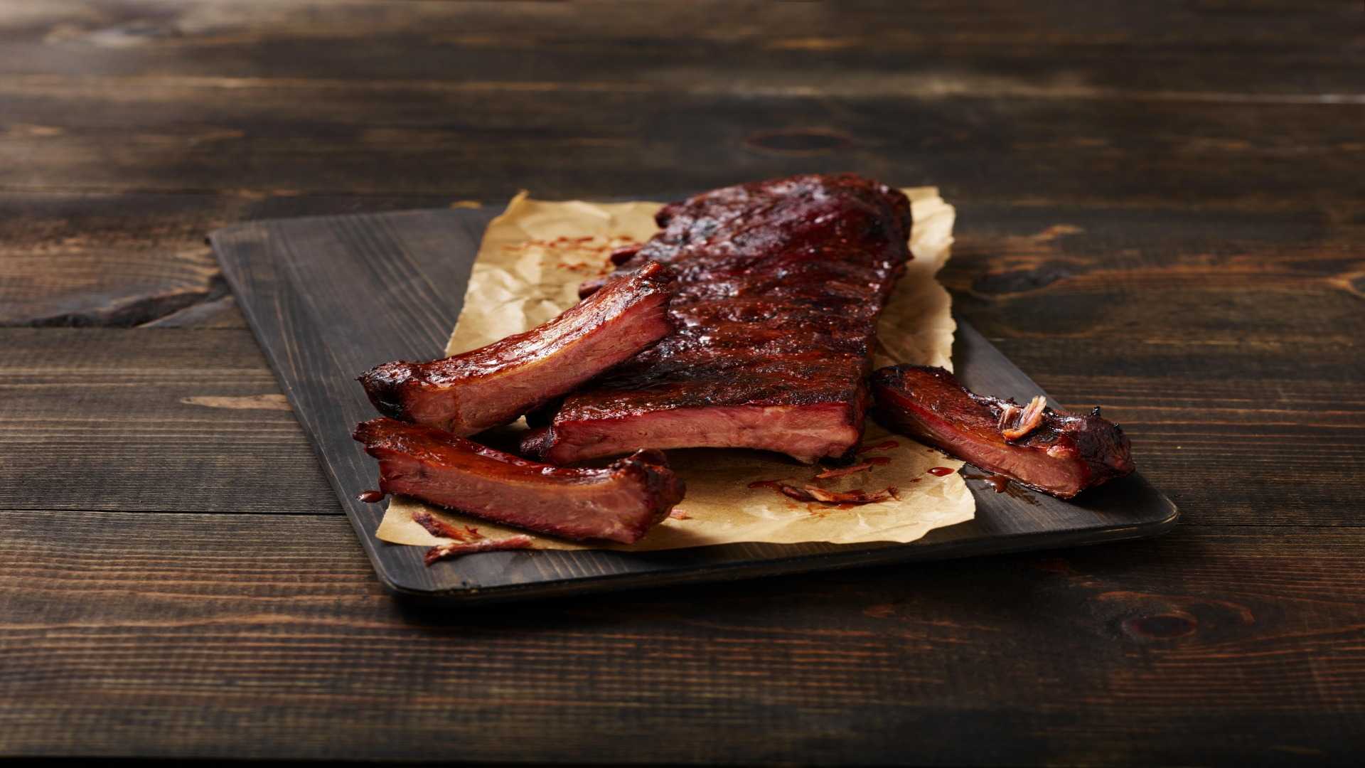Order HONEY-GLAZED BABY BACK RIBS DINNER food online from Jack Stack Barbecue - Martin City store, Kansas City on bringmethat.com