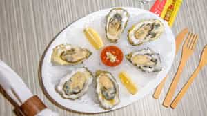 Order Oysters on the 1/2 Shell Appetizer food online from Pellys Fish Market & Cafe store, Carlsbad on bringmethat.com